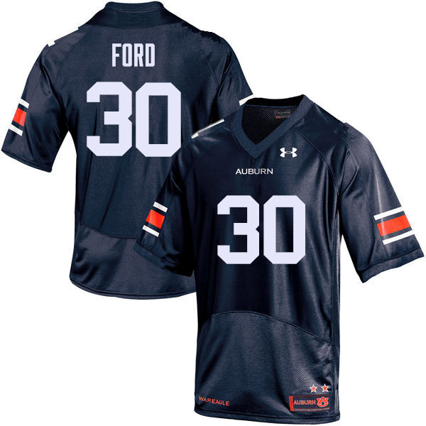 Auburn Tigers Men's Dee Ford #30 Navy Under Armour Stitched College NCAA Authentic Football Jersey MVC7574CY